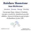 Rainbow Moonstone Pear Briolette Necklace