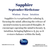Sapphire Healing Properties