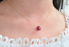Ruby Heart Briolette Necklace