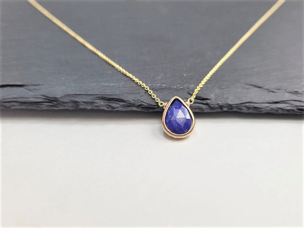 Lapis Lazuli Pear Necklace