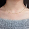 Beaded Gold Pyrite Necklace