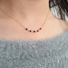Beaded Black Spinel Necklace