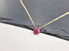 Ruby Heart Briolette Necklace
